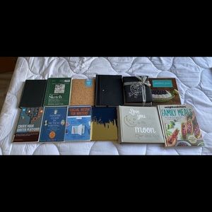 photo albums, cookbooks, creative fiction books